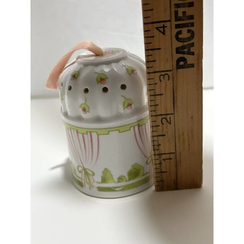 Ceramic Fragrance Pomander‎ Ben Rickert Garden Gazebo Floral Vintage Potpourri